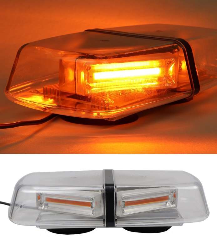 Strobe Flash Car Roof Top High Intensity Amber Orange Yellow COB LED Light Bar. Collections Allowed.