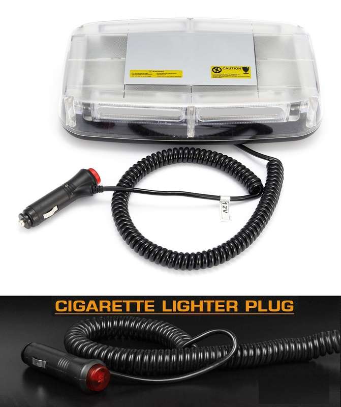 Strobe Flash Magnetic Car Roof Top Red High Intensity COB LED Light Bar 12V/24V. Collections Allowed
