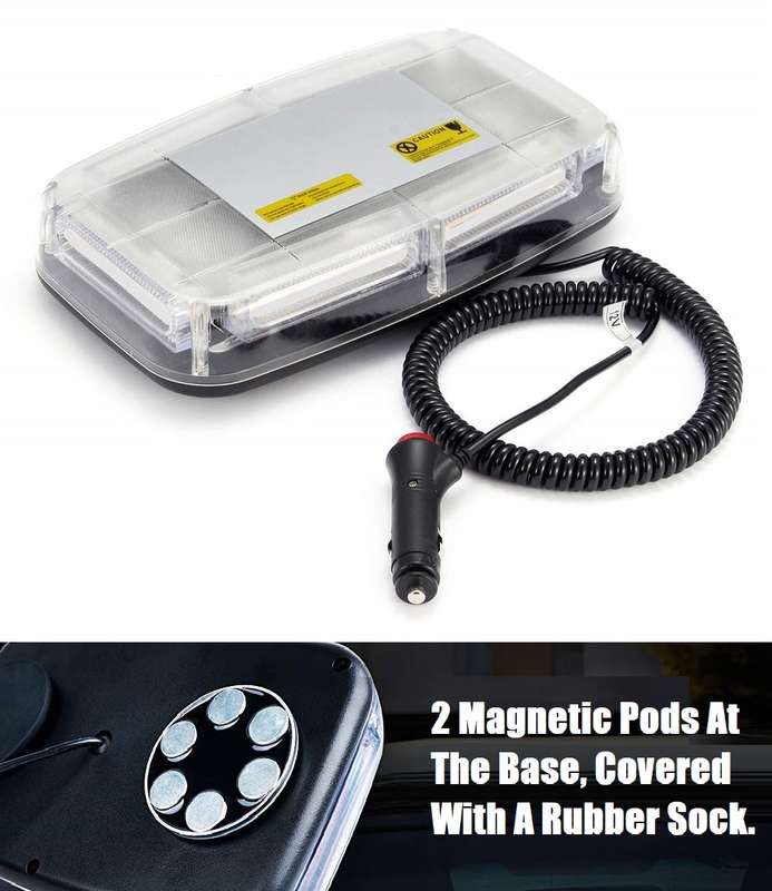High Intensity Cool White COB LED Strobe Flash Vehicle Roof Top Light Bar. Collections Are Allowed.