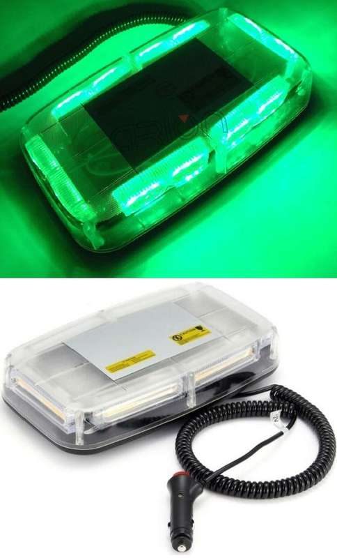 High Intensity Green COB LED Strobe Flash vehicle Roof Top Light Bar. Collections Are Allowed.