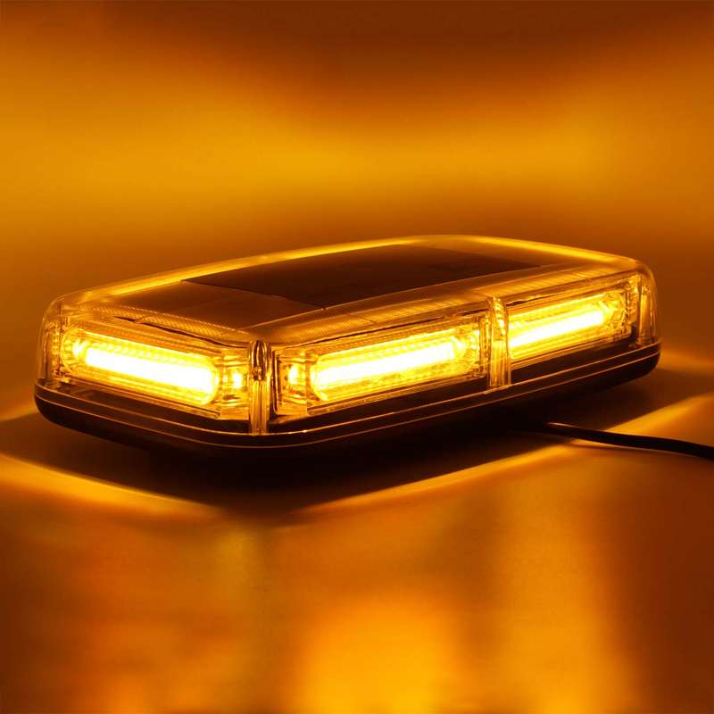 Amber Orange Yellow Strobe Flash Magnetic Vehicle Roof Top COB LED Light Bar. Collections Allowed.
