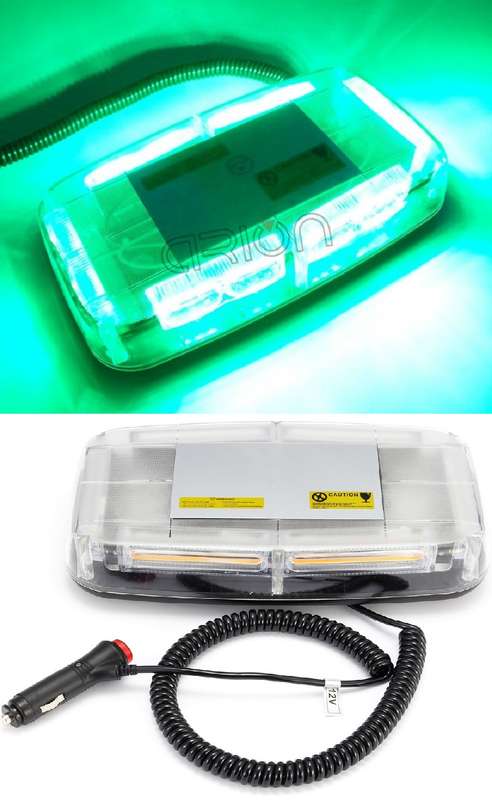 High Intensity Green COB LED Strobe Flash vehicle Roof Top Light Bar. Collections Are Allowed.