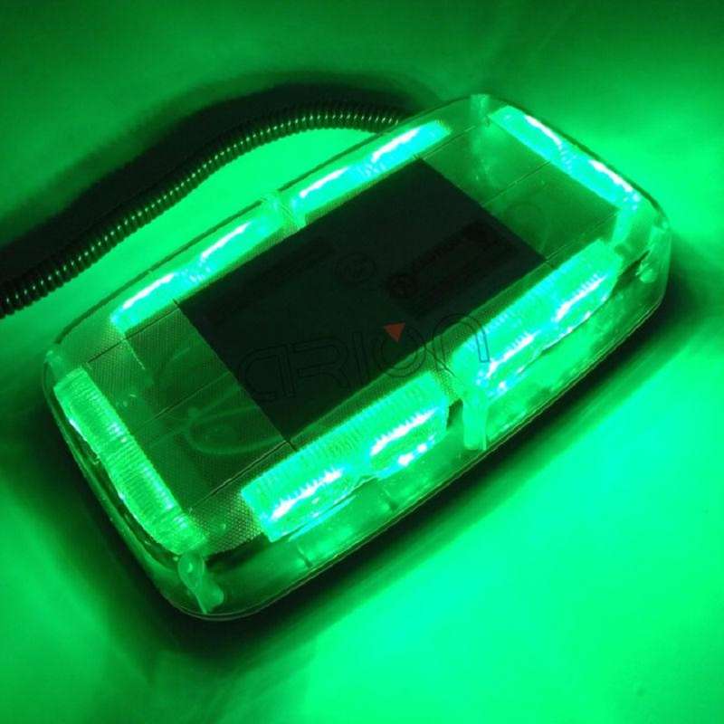 High Intensity Green COB LED Strobe Flash vehicle Roof Top Light Bar. Collections Are Allowed.