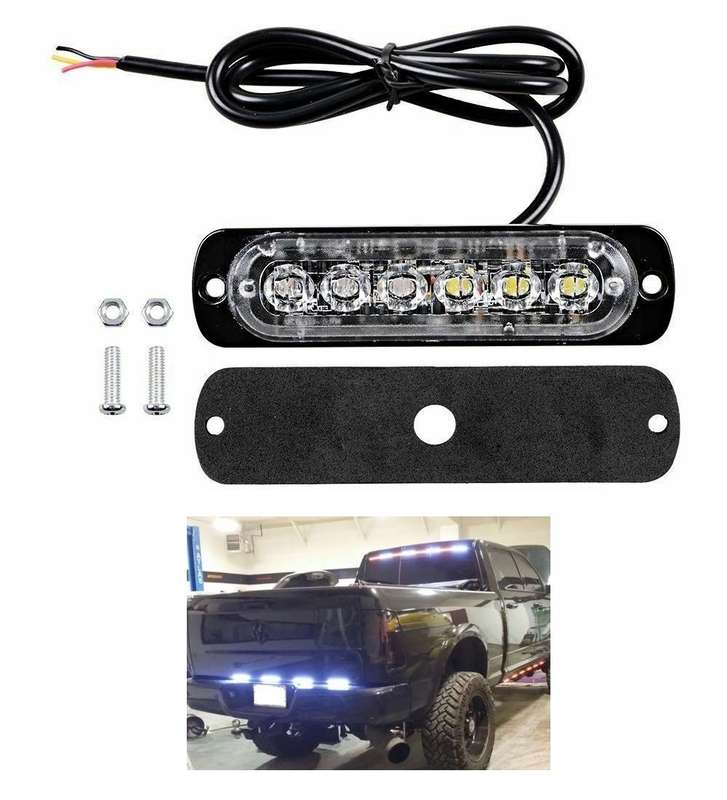 Cool White LED Flash Strobe Bumper Grille Side Marker Cluster Lights 12/24V DC. Collections Allowed.