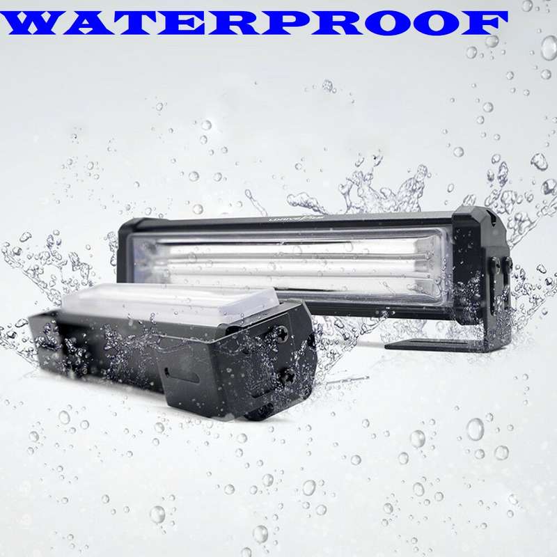 Cool White COB LED Flash Strobe Grille Bumper Cluster Side Marker Lights 12V. Collections Allowed.