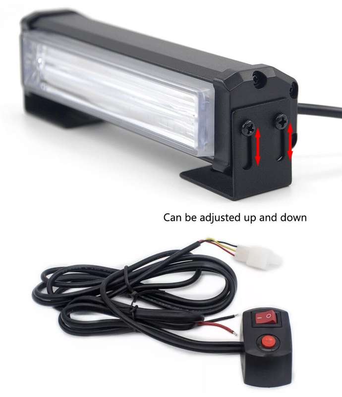 Cool White COB LED Flash Strobe Grille Bumper Cluster Side Marker Lights 12V. Collections Allowed.