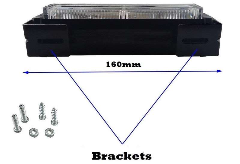 Cool White COB LED Flash Strobe Grille Bumper Cluster Side Marker Lights 12V. Collections Allowed.