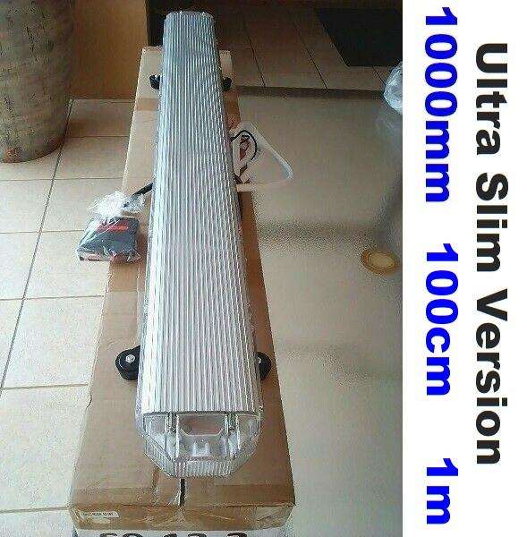 White COB LED Vehicle Roof Top Strobe Flash Warning Light Bar. Ultra Slim Type. Collections Allowed.