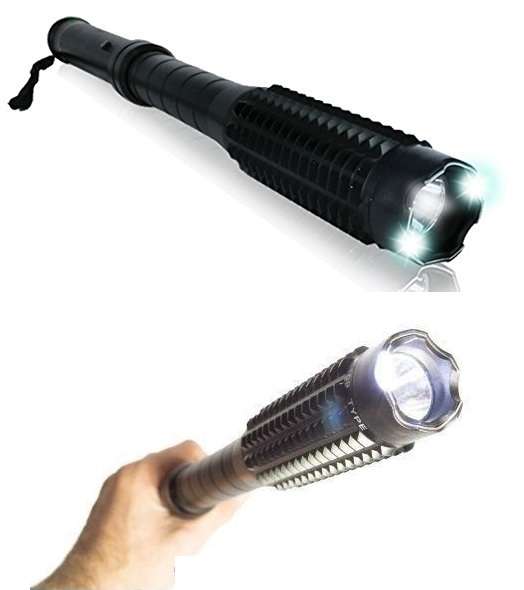 Hi-Power Self-Defense Electric Shocking Baton Truncheon Club plus LED Torch. Collections Are Allowed