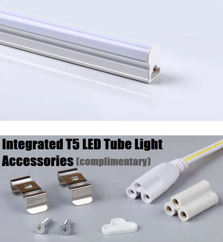 Blue LED Integrated T5 Tube Lights 1200mm 1.2m Complete With Brackets, Fittings. Collections Allowed