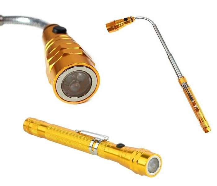 Flexi Torch 3-LED Telescopic Flexible Bendable Magnetic Pick-Up Tool Flashlight. Collections Allowed