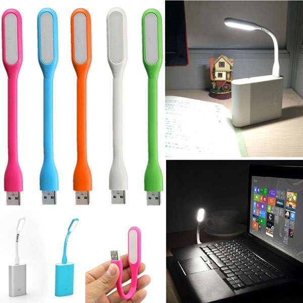 Flexible, Bendable, Portable LED USB Lights In Assorted Bright Colour Schemes. Collections Allowed.