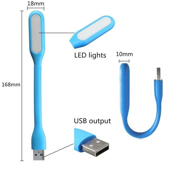 Flexible, Bendable, Portable LED USB Lights In Assorted Bright Colour Schemes. Collections Allowed.