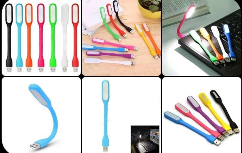 Flexible, Bendable, Portable LED USB Lights In Assorted Bright Colour Schemes. Collections Allowed.