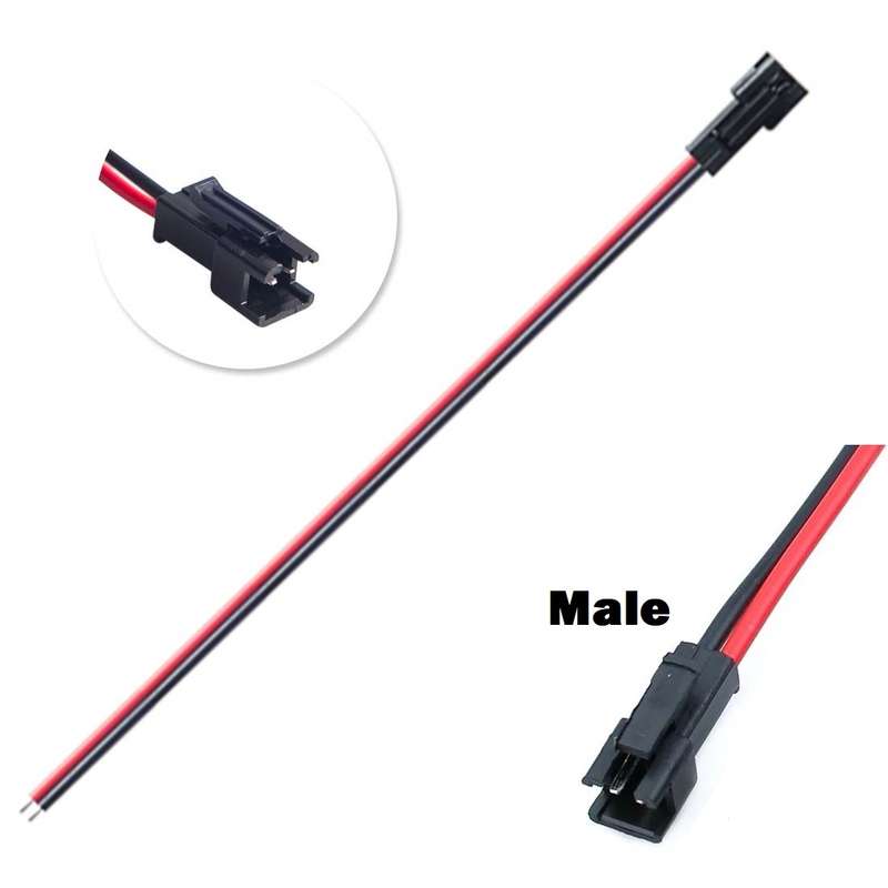 JST XH 2-Pin 2.54mm 2P Lockable Male Connector Plug On 135mm Long Flex Wire. Collections Allowed.