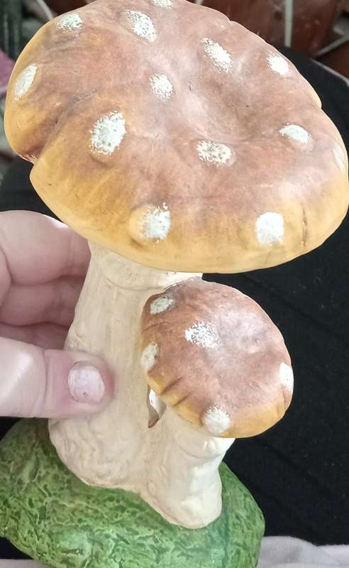 Garden mushroom ornament