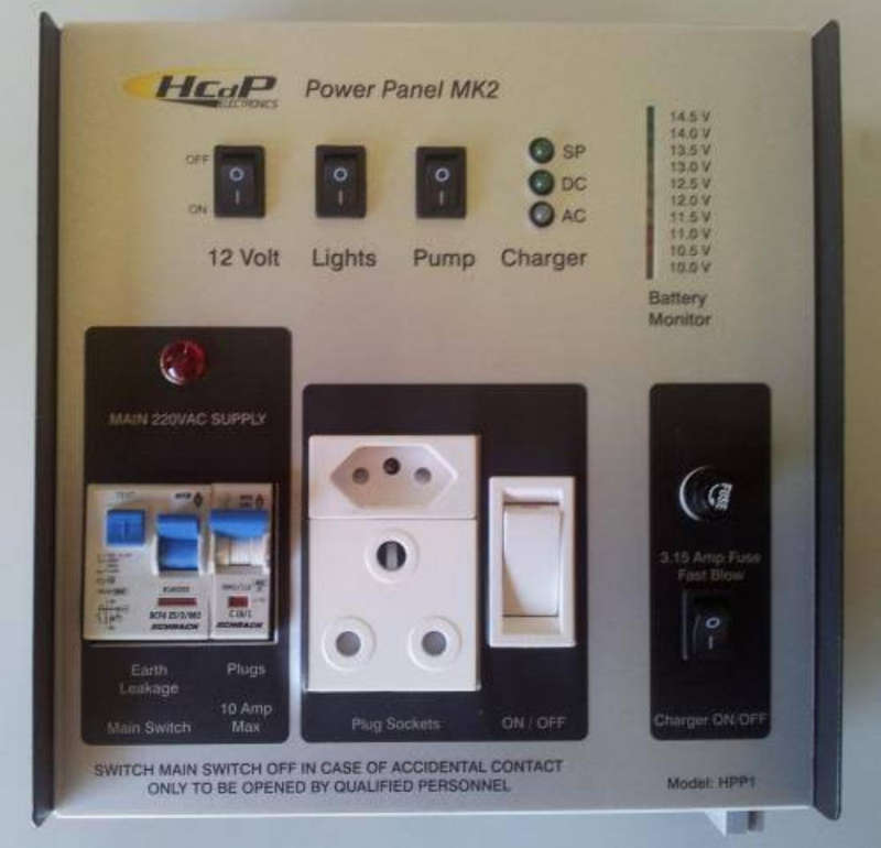 HCdP 12V MK2 Power Pack with Solar Charge Controller
