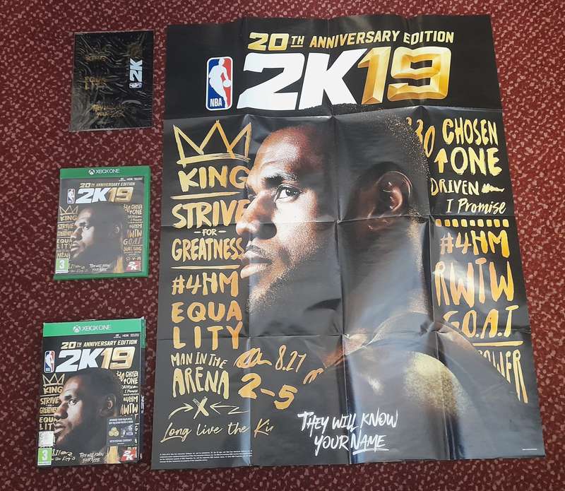 NBA2K19 20 TH ANNIVERSARY EDITION  (Xbox One)    -    Good condition !!!  -  SAME DAY SHIPPING !!