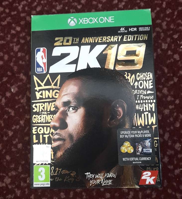 NBA2K19 20 TH ANNIVERSARY EDITION  (Xbox One)    -    Good condition !!!  -  SAME DAY SHIPPING !!