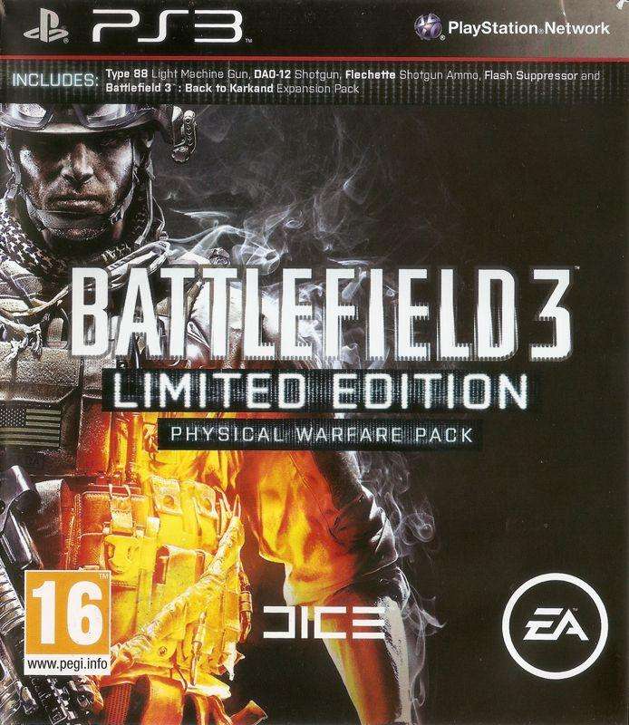 Battlefield 3 Limited Edition Physical Warfare Pack    PS3