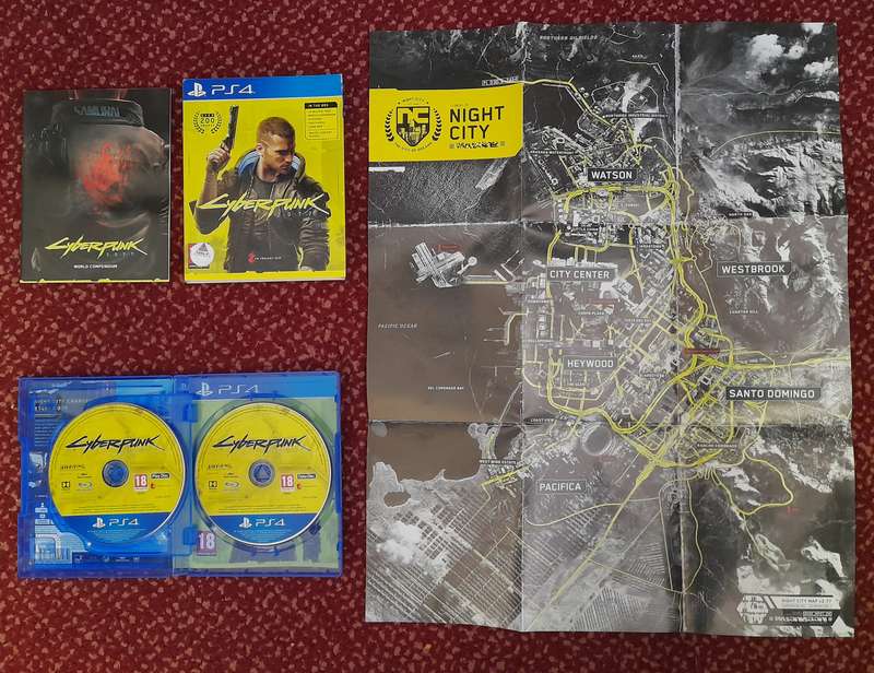 CYBERPUNK 2077        (PS4)     -     Good condition !!!  -  IN SLEEVE BOX