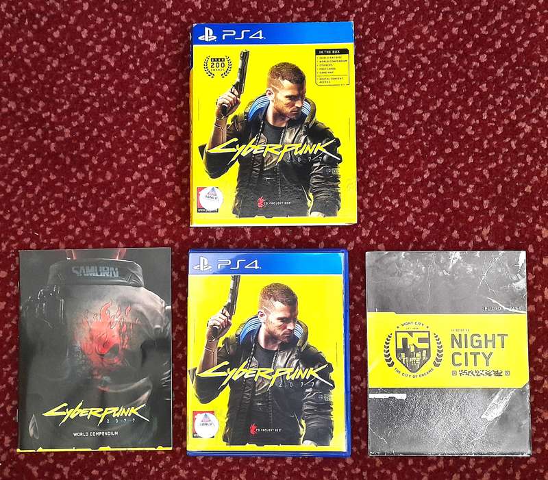 CYBERPUNK 2077        (PS4)     -     Good condition !!!  -  IN SLEEVE BOX