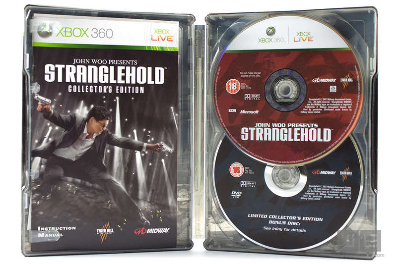 John Woo Present Stranglehold Collector's  Edition Steel Case  Xbox 360