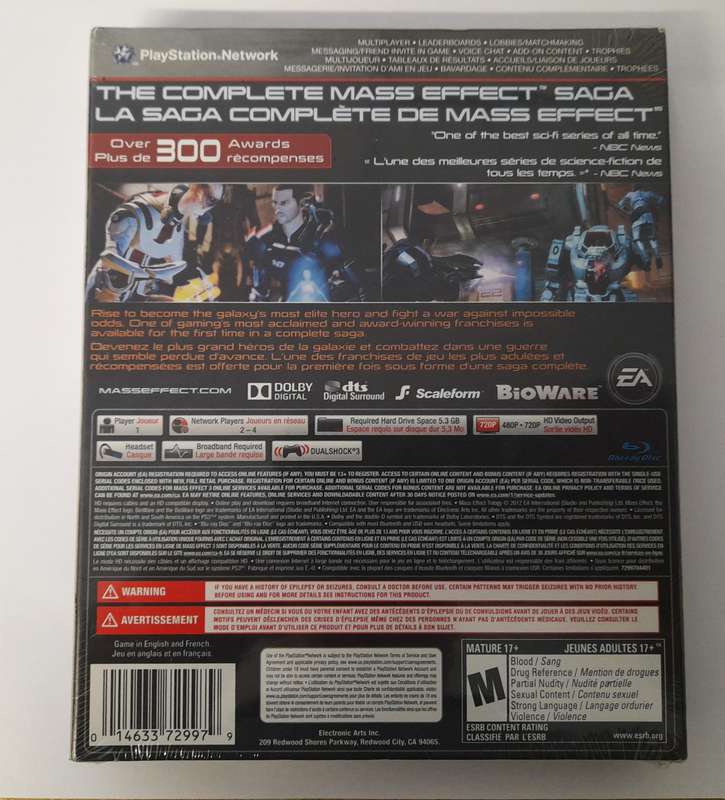 Mass Effect Trilogy Trilogie   PS3