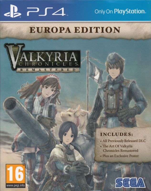 Valkyria Chronicles Remastered Europia Edition     PS4