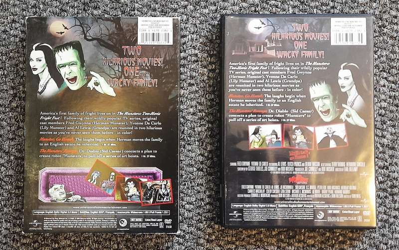 The Munsters Two Movie Fright Fest DVD