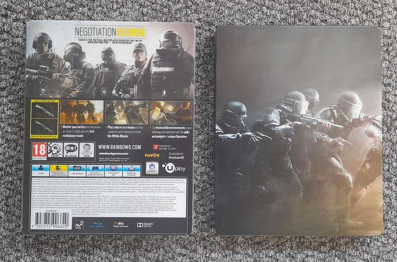 Tom Clancy's Rainbow Six Siege Steel Book PS4