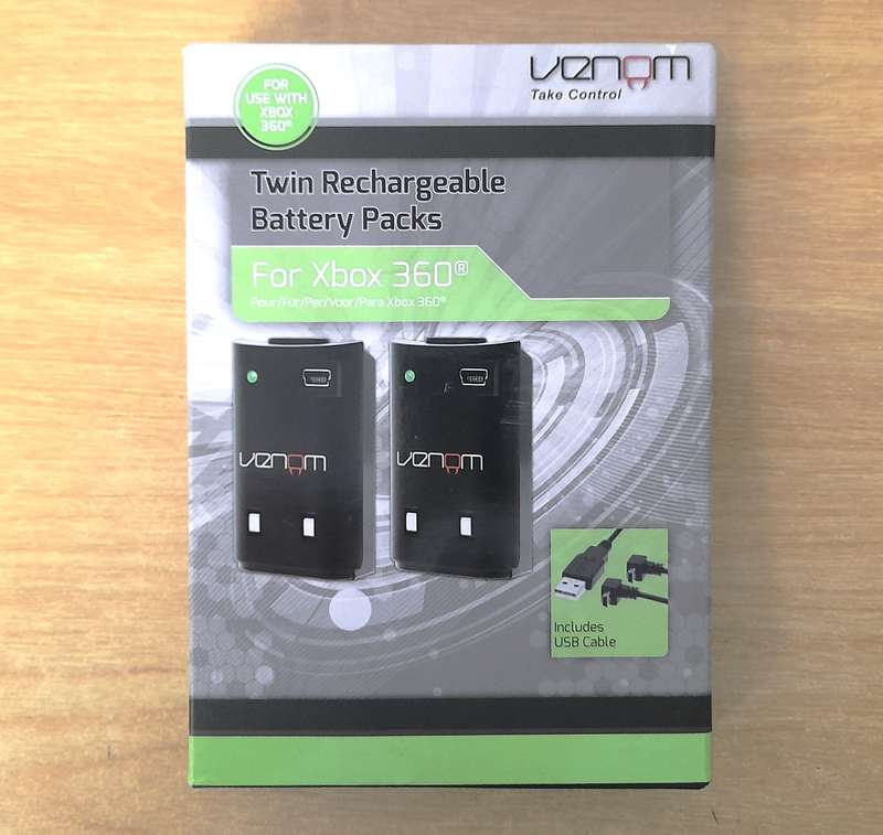 Twin Rechargeable Battery Packs for Xbox 360