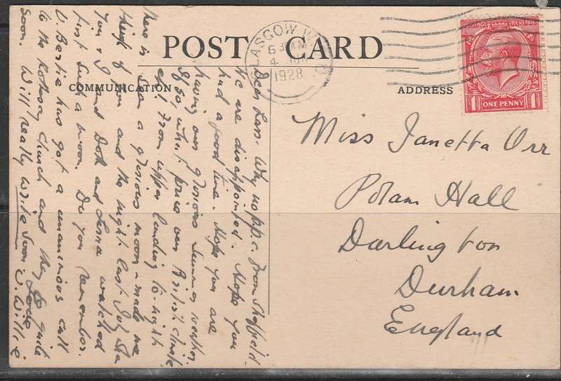 A POST CARD SHOWING ABERFOYLE BRIDGE F.U. LOOK SCAN X 2