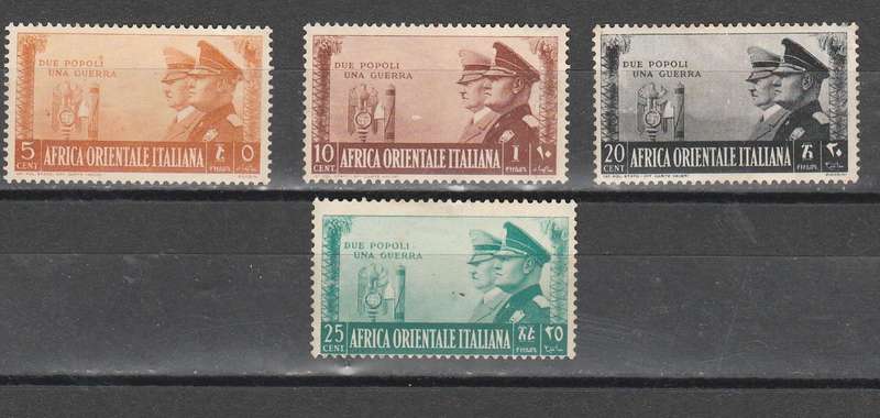 A SELECTION OF AFRICA ORIENTALE ITALIANA STAMPS LOOK SCAN