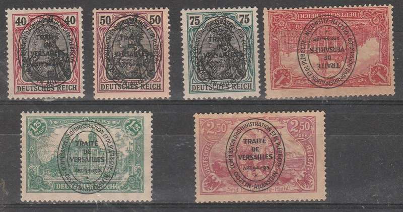 GERMAN OCCUPATION ALLEMSTIEN MINT SELECTION LOOK SCAN X 2