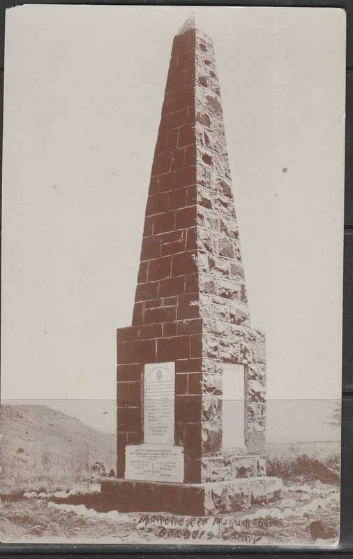 A PHOTO POST CARD OF A MONUMENT MINT LOOK SCAN