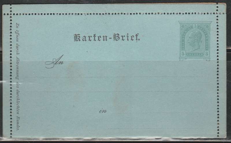 AUSTRIA ANSWER POST CARD NEVER OPENED MINT LOOK SCAN