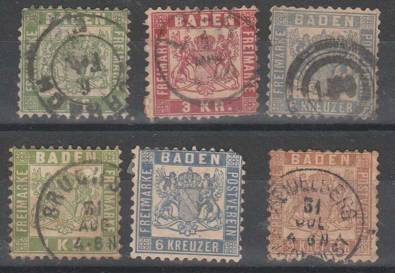 A LOVELY GERMAN BADEN SELECTION  X2 LOOK SCAN