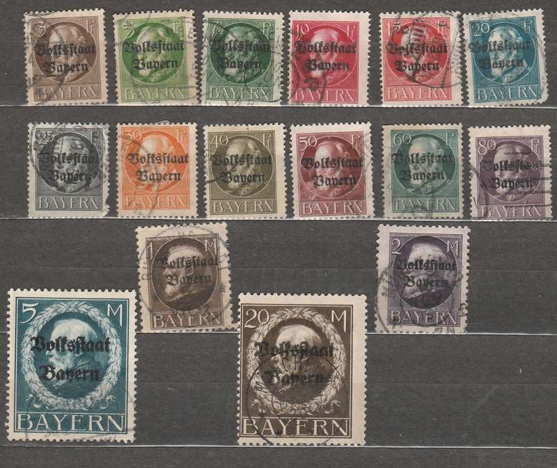 BAVARIA 1919 SHORT SET KING LUDWIG  F.U. LOOK SCAN