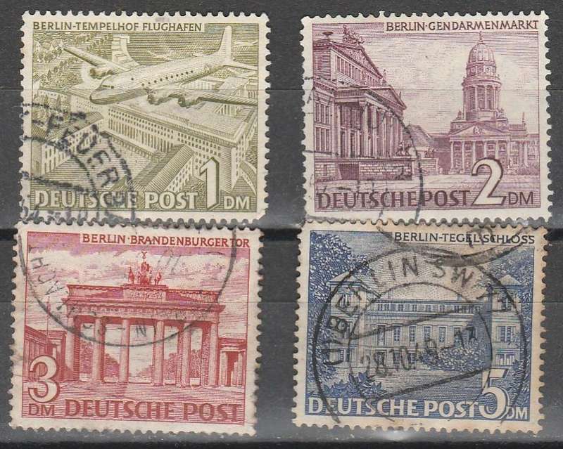 GERMANY BERLIN 1949 ISSUE TOP 4 VALUES C/VR3,340.00 LOOK SCAN X 2