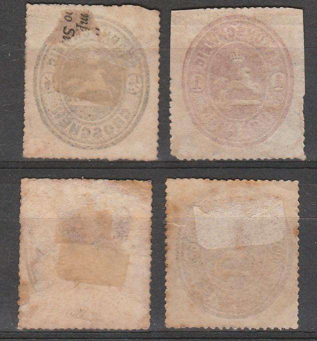 A LOVELY GERMAN BRAUNSCHWEIG 1865 SET MINT  X2 LOOK SCAN