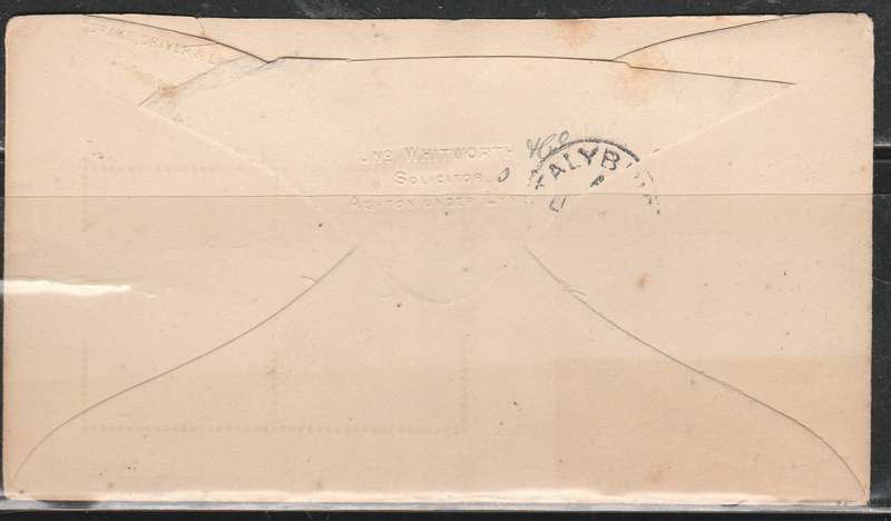 A COVER FROM GB TO ITALY FRANKED WITH 1d LOOK SCAN X 2