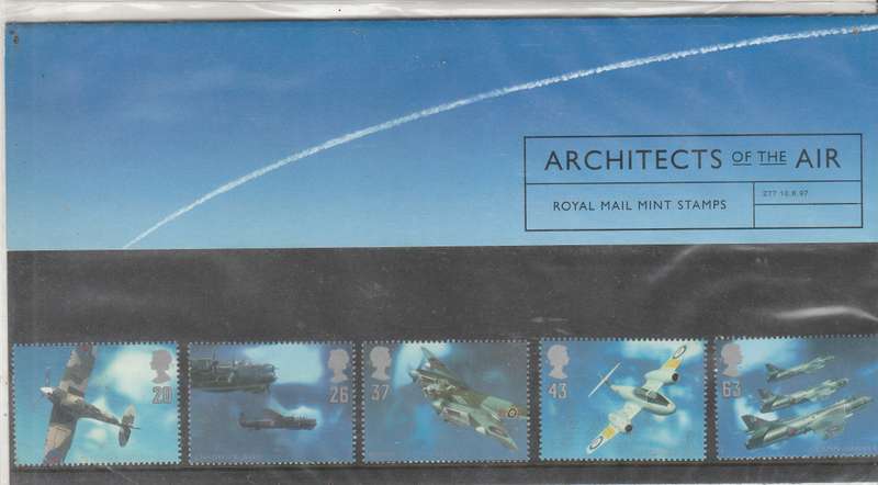 A SUPER PRESENTATION PACK ARCHITECTS OF THE AIR AIR CRAFTS MINT SET LOOK SCAN