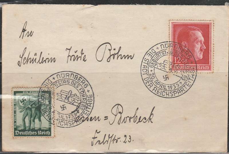 A LOVELY GERMAN REICH  COVER 1933 AS SHOWN LOOK SCAN