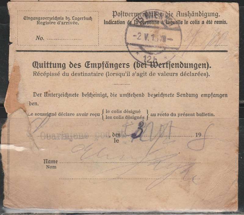 A LOVELY GERMAN MILILTARY POST LABEL STAMPS PERFINS 1918 LOOK SCAN X 2