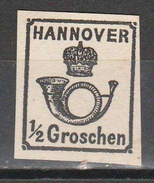 A LOVELY GERMAN HANOVER Mi#17y NO GUM C/VR2,460.00  X2 LOOK SCAN