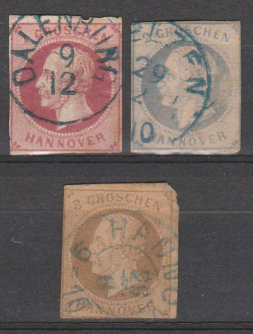 A LOVELY GERMAN HANOVER 1859 SET F.U. C/VR2,460.00  X2 LOOK SCAN
