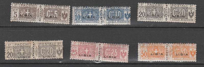 ITALY OVER PRINTED LIBIA 1924 PACKET MAIL MINT* HIGH VALUE LOOK SCAN