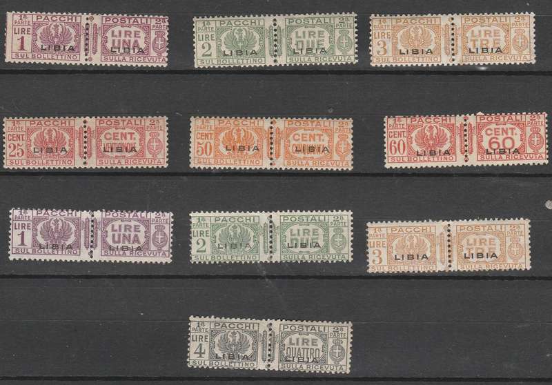 ITALY OVER PRINTED LIBIA 1927 SELECTION PACKET MAIL MINT* HIGH VALUE LOOK SCAN