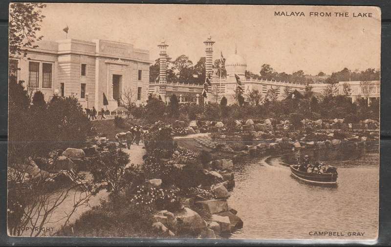 A LOVELY PICTURE POST CARD MALAYA FROM THE LAKE MINT LOOOK SCAN